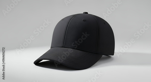 Stylish black baseball cap on light grey background mockup for design hat mockup mockup cap hat template fashion clothing baseball front sport isolated blank