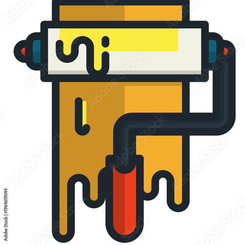 3d silicon caulking gun with yellow cartridge for home renovation and sealing tasks