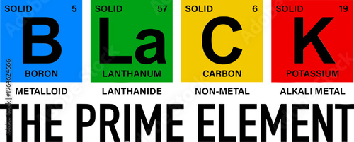 Black the Prime Element Svg, Black History Month