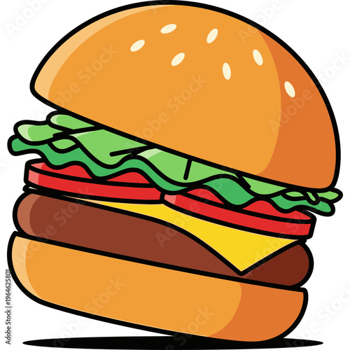 A mouthwatering cheeseburger sits on a plate indoors for lunch.