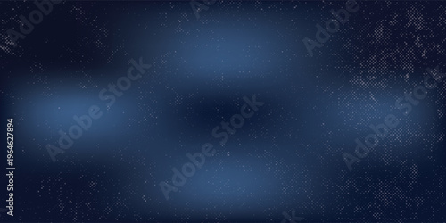 Dark deep blue universe background with bright stars and milky way forming abstract outer space galaxy. Cosmic night sky for astronomy theme.
