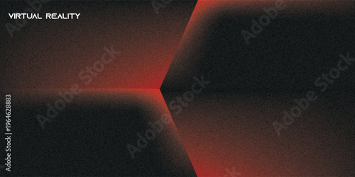 Virtual reality immersive neural simulation display with orange abstract glowing lines. Future digital interface graphic. Technology concept.