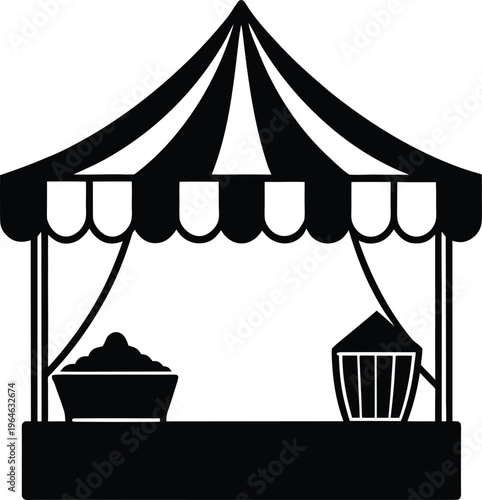 circus tent vector illustration
