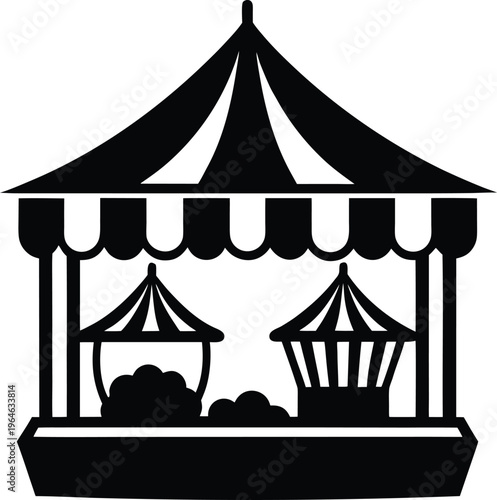 circus tent vector illustration