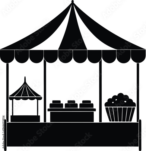 circus tent vector illustration