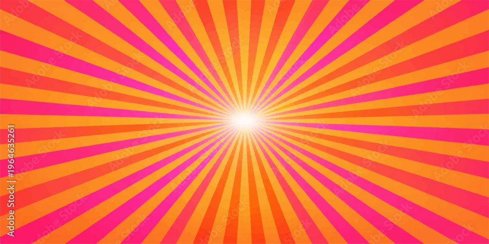Obraz premium Colorful abstract rays background with bright sunburst design