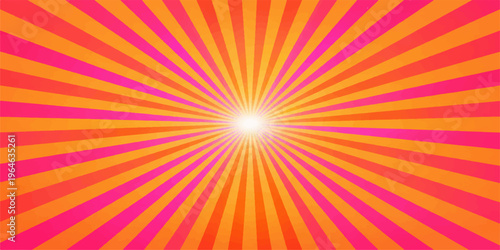 Colorful abstract rays background with bright sunburst design