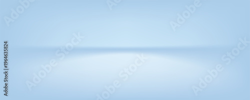 Blue studio room. Limbo light background. Abstract 3d backdrop for product presentation. Minimal wall scene. Showcase, promotion display