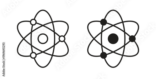 Physics icons linear icon. Line with Editable stroke. monochrome icon