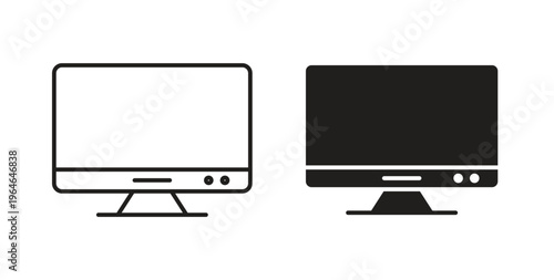 Search online icons linear icon. Line with Editable stroke. monochrome icon