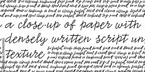 A close up view of paper covered in dense handwritten script