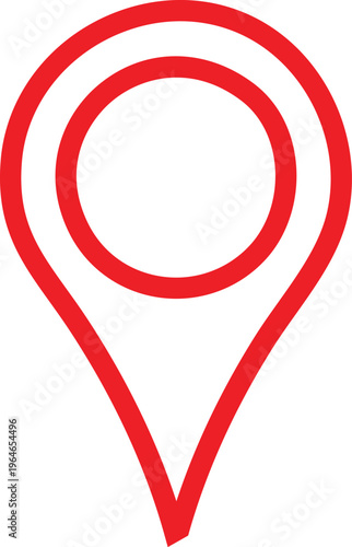 Red map pin with two circles location marker Free Download Red map pin with two circles location marker - GFXLoad