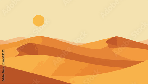 desert landscape with mountains