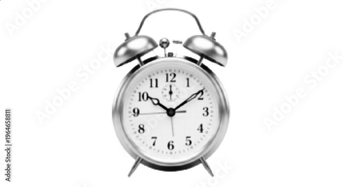 Halftone alarm clock vector illustration time schedule deadline concept