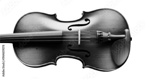 Halftone violin instrument vector illustration classical music string instrument concept