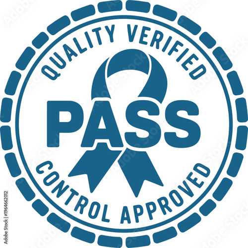Quality Verified Pass Stamp Badge for Control Approved Certification and Inspection