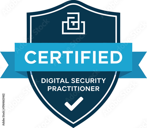 Certified Digital Security Practitioner Badge Icon for Cybersecurity Credentials and Online Certification