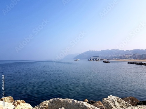 Landscape of the Black Sea coast in Sevastopol, Crimea