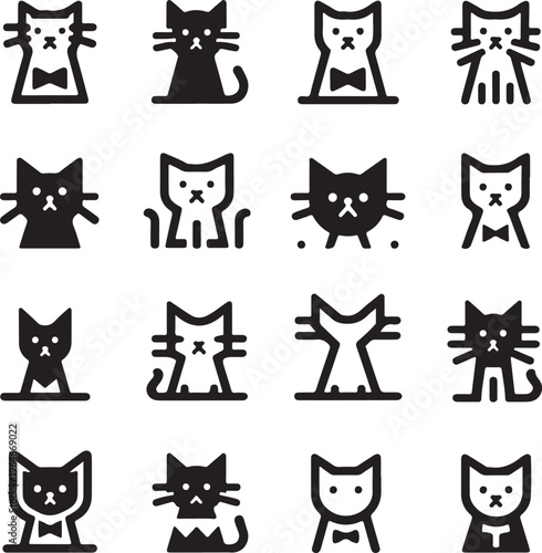 Isolated International Cat Day, International Cat Day icon, International Cat Day vector, cat lover celebration, pet awareness design, animal appreciation concept