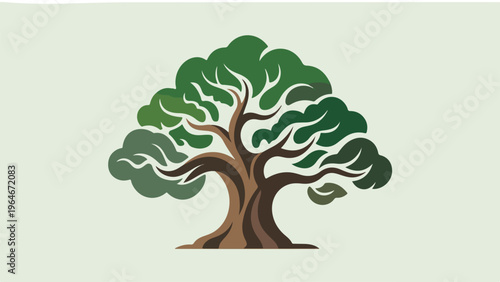 green tree vector illustration
