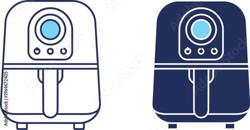 Kitchen electrics air fryer, kitchen appliance to cook food by circulating hot air around it. 