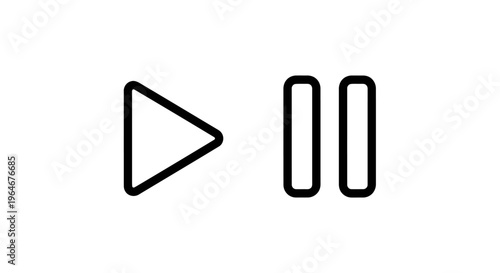 Play and pause button icons.