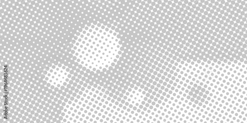 Monochrome grunge background of spots halftone. Background for prepress, DTP, comics, poster. Pop art style template.