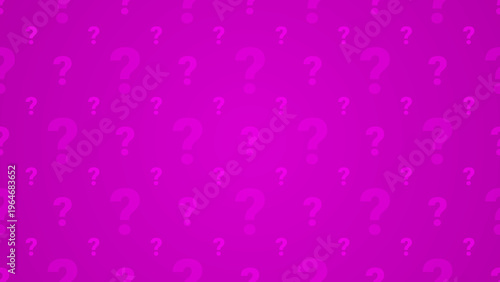 Simple Clean Purple Background with Question Mark Symbols Subtle Pattern and Central Glow Accent