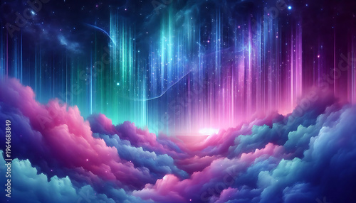 abstract background with clouds