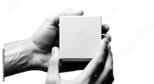 Opening Ring Box Halftone Illustration – Marriage Proposal Engagement Love Concept Isolated