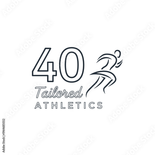 Athletic icons, sports graphics, 40 tailored elements, vector set