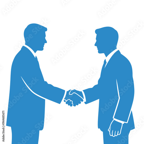 Two businessmen shaking hands symbolizing a deal or agreement