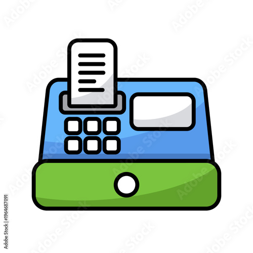 Cash machine vector flat icon