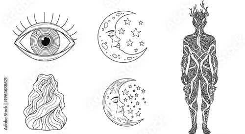 Human body with inner organs visible.