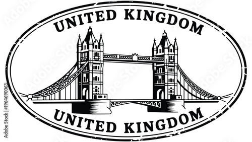 grunge rubber stamp with london skyline vector