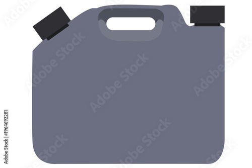 ガソリンや灯油の携行缶 燃料保管用タンクのフラットイラスト