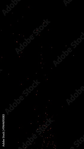 Hot sparks isolated on blac...