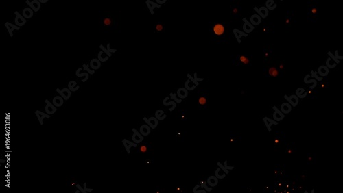Hot sparks isolated on blac...