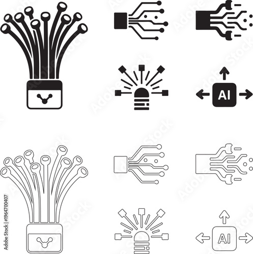  Abstract glowing data streams inspired by fiber optics, symbolizing big data transfer and digital connectivity..eps