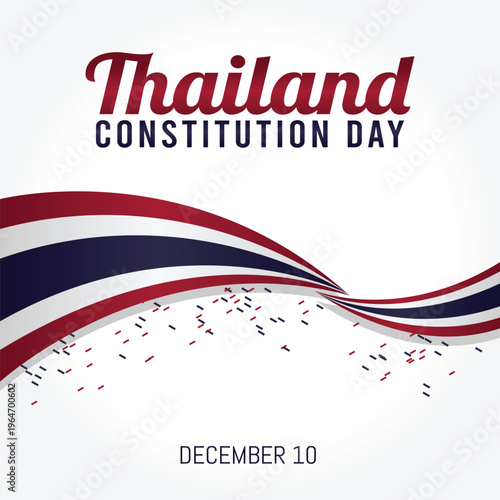 Thailand constitution day celebration poster