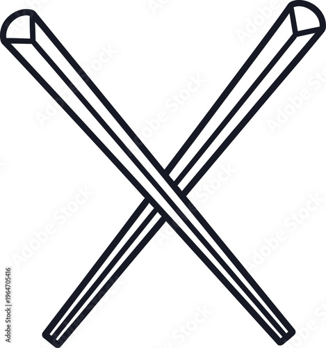 Knitting needles illustration