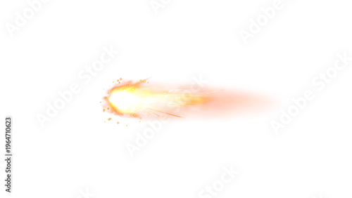 Obraz na płótnie Military gun fire muzzle flash Gunshot shooting vfx on black background