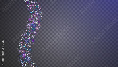 Glitter Confetti Background. Neon Shiny Sparkles For Carnaval And Party. Decorative Blaze And Shimmer On A Luxury Backdrop. Iridescent Brilliant Light.  Holographic Glitter Confetti