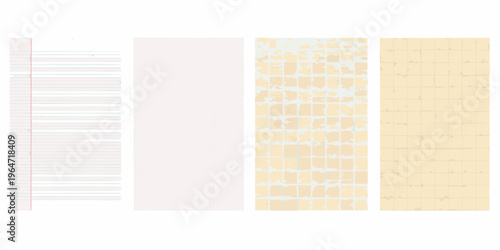 Four vertical panels displaying varied abstract textured backgrounds