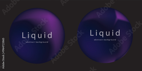 Sphere gradient flows seamlessly in liquid background, creating an abstract vector design. A vibrant banner and frame showcase dynamic color illustration with a glowing circle. Light and neon merge