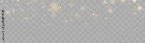 Golden sparkles create a soft radiant texture. Light reflections enhance the visual depth. The composition feels luxurious and elegant.