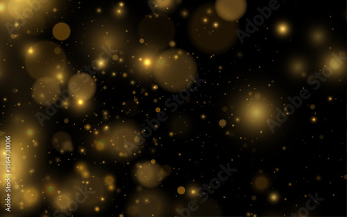 A trail of shimmering dust creates a flowing motion effect. Tiny sparks glow against a deep dark canvas. The atmosphere feels festive and elegant.
