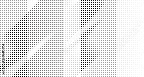 Isolated halftone pattern on transparent background