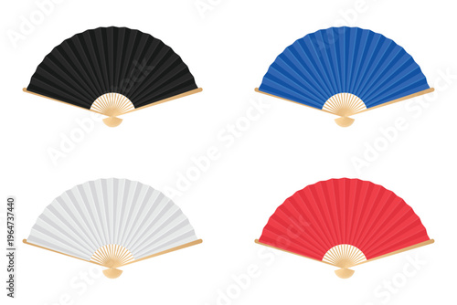set of japanese fan