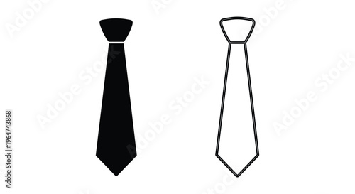 Ties for men fashion accessories black and white Vector